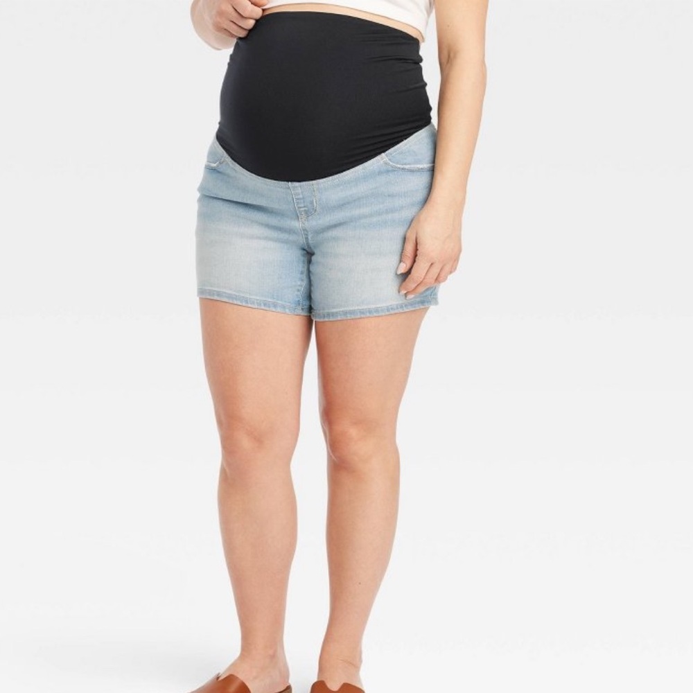 🥰🥰 Over Belly Midi Maternity Jean Shorts 🥰🥰